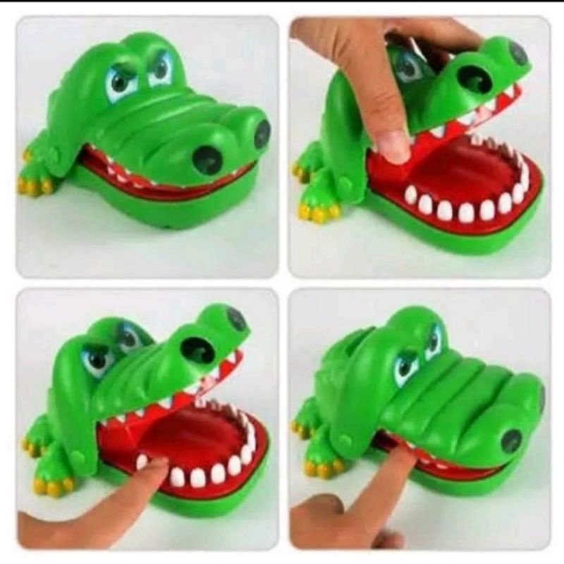 Mainan gigit buaya jari gigit buaya crocodile