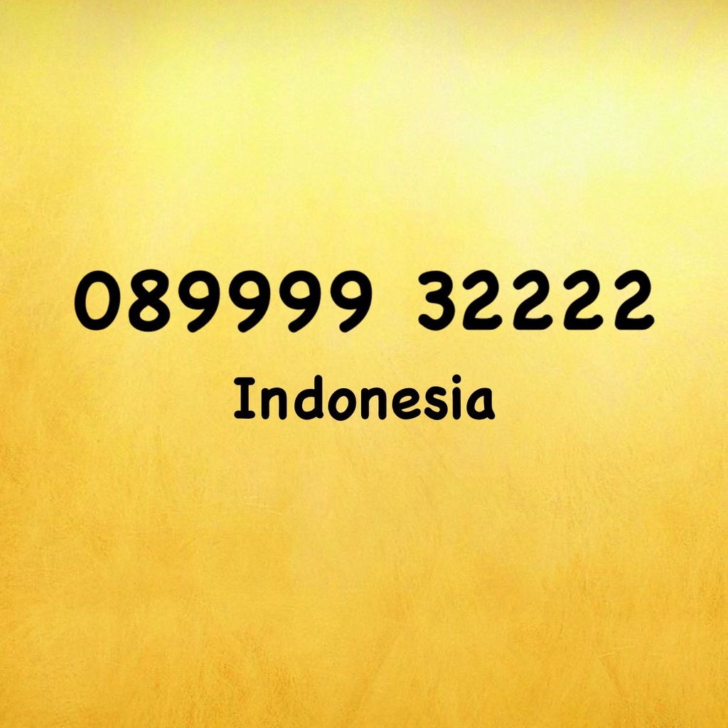 Nomor Cantik Tri - Three 11 Digit Kuartet A - 0899 - 089999 3 2222
