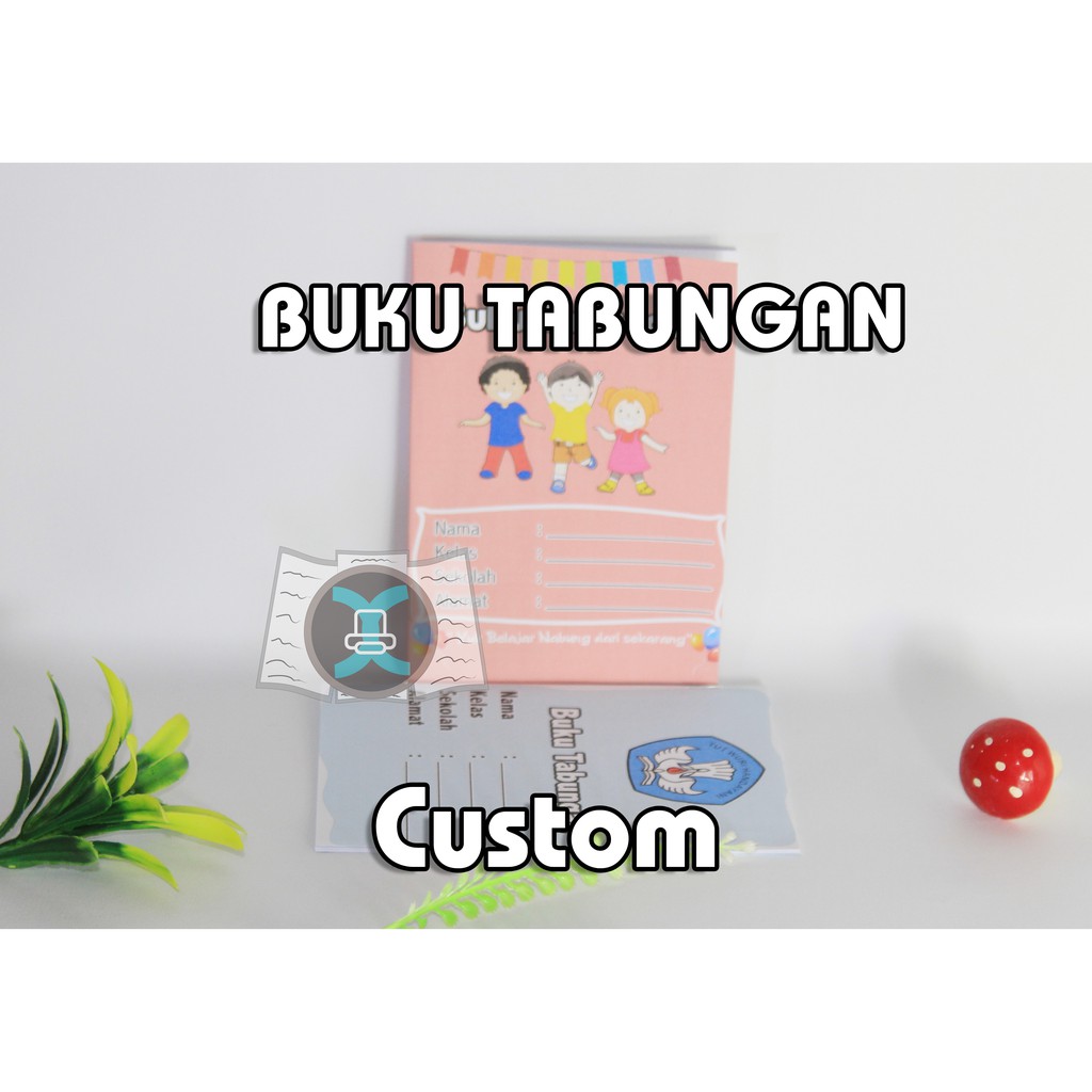 (COD) Buku Tabungan Custom Bebas Gambar Murah