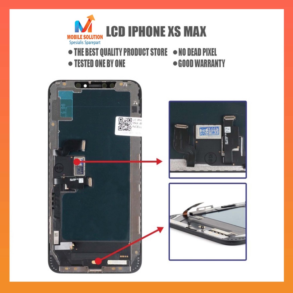 GROSIR LCD TOUCHSCREEN FULLSET IP XS MAX OLED ORIGINAL SUPER 100% GARANSI 1 BULAN + PACKING BUBBLE