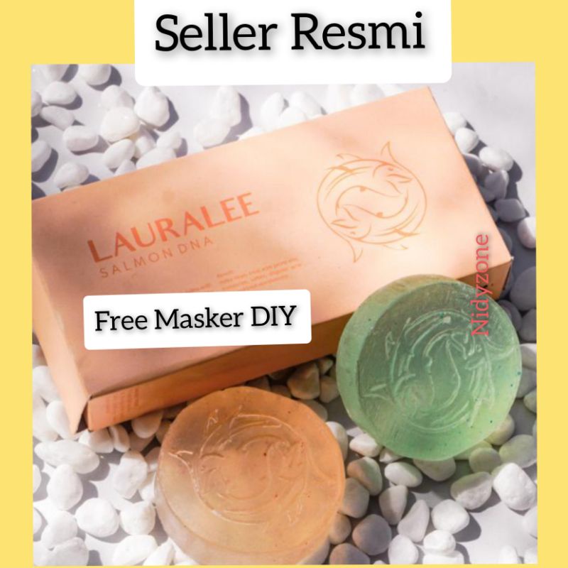 SABUN LAURALEE DNA SALMON SOAP ISI 2 SABUN PEMUTIH