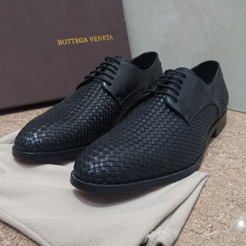 sepatu pria pantofel anyaman shoes formal resmi kerja mirror quality