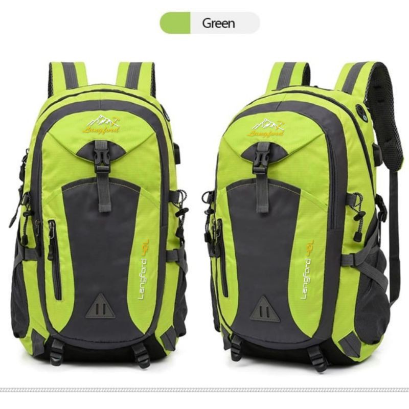 40L Tas Punggung Pria Tas Olahraga Ransel Travel Hiking Mendaki Gunung Luar Ruangan Ransel Camping