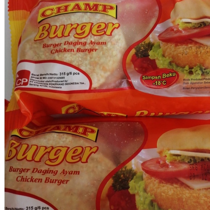 

ROTI BURGER CHAMP CHICKEN BURGER 315gr