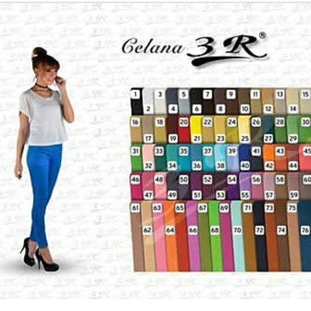  TERMURAH Celana katun merk  3R panjang 96 Shopee Indonesia