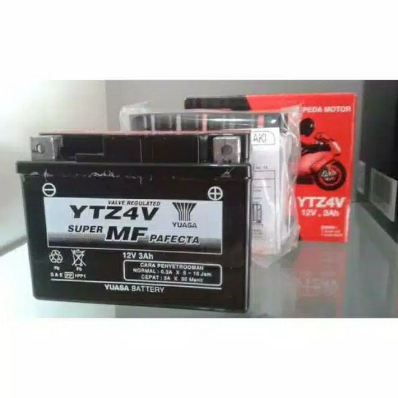 Aki Yuasa YTZ4V Motor Yamaha Mio Soul GT M3 125 S J Fino Xeon Xride Vixion Byson New Jupiter MX Z Z1