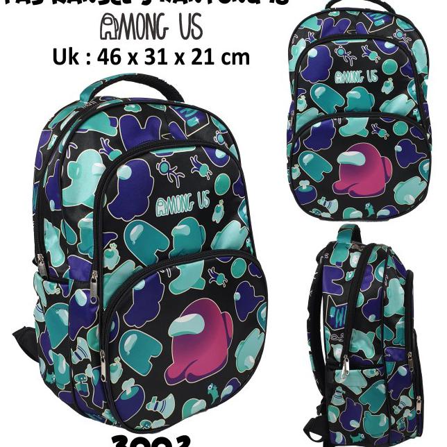 

MuRah!!! Tas Ransel Sekolah AMONG US 18" / 18in (3 Kantong) - 3003 Cuci Gudang!!!!