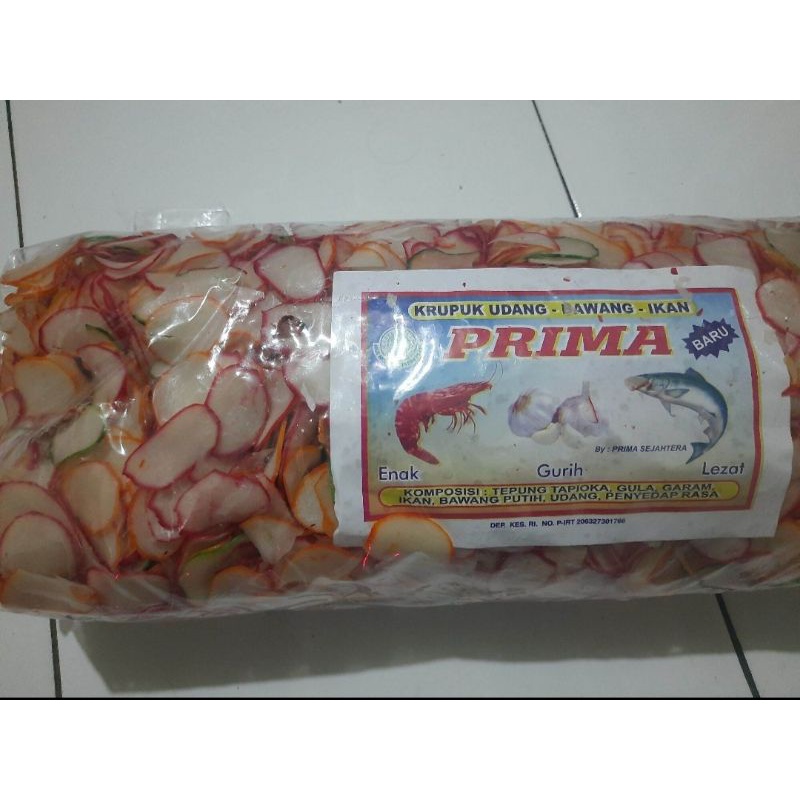 

1 Ball Kerupuk Bawang Mentah Warna Warni