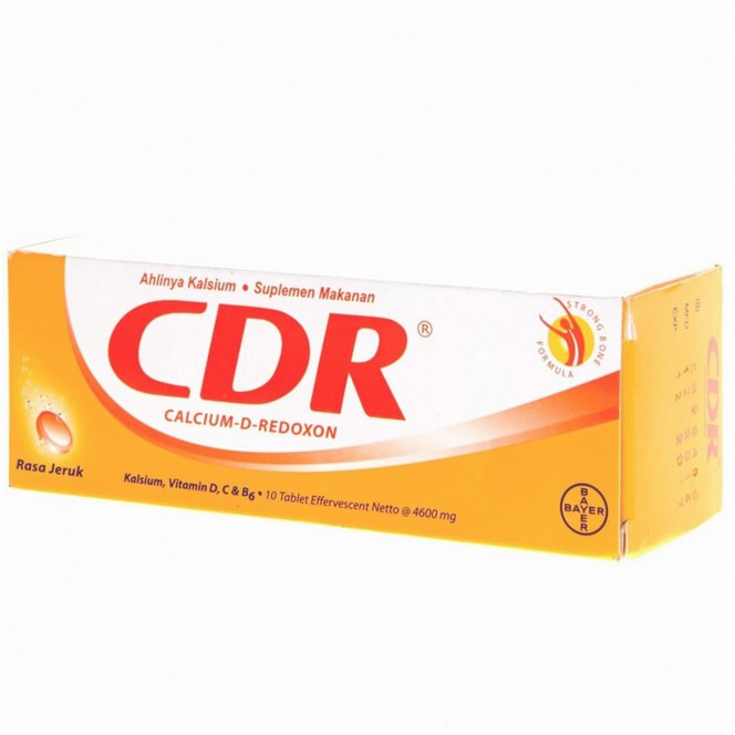 CDR CALCIUM D REDOXON / CDR Suplemen Kalsium Rasa Jeruk Mandarin
