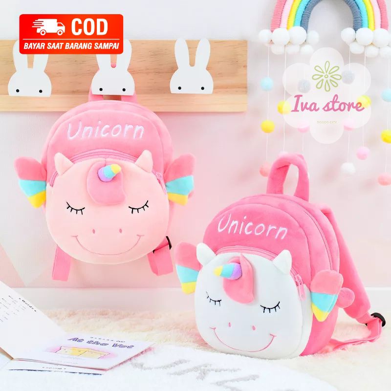 Tas Unicorn tas sekolah anak Paud