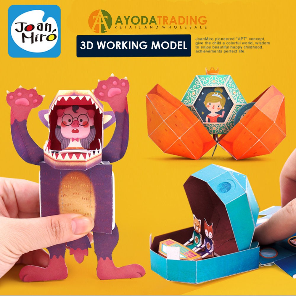 Joan Miro 3D Working Model DIY Ketrampilan Prakarya Anak