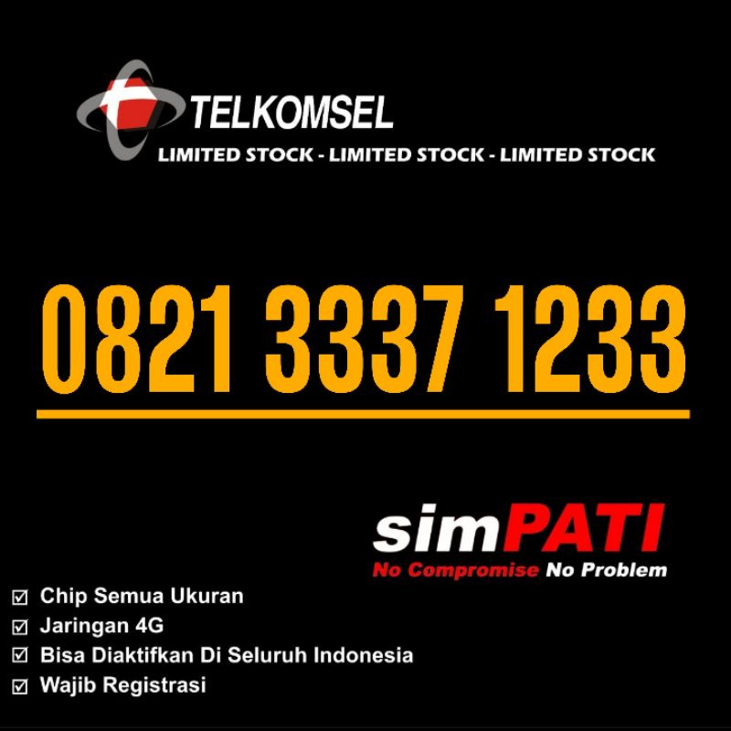 Kartu Perdana Simpati Cantik No cantik Simpati, Nomor Cantik Simpati Tripel Ribuan