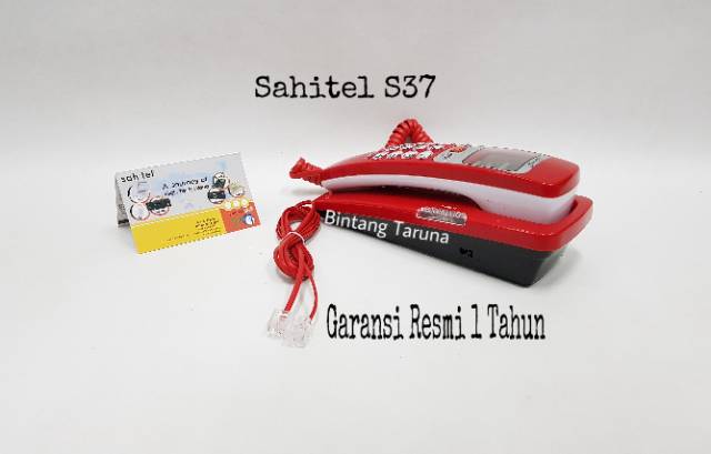 Telepon Kabel Sahitel S37 Cable Phone Sahitel S-37 (Merah)