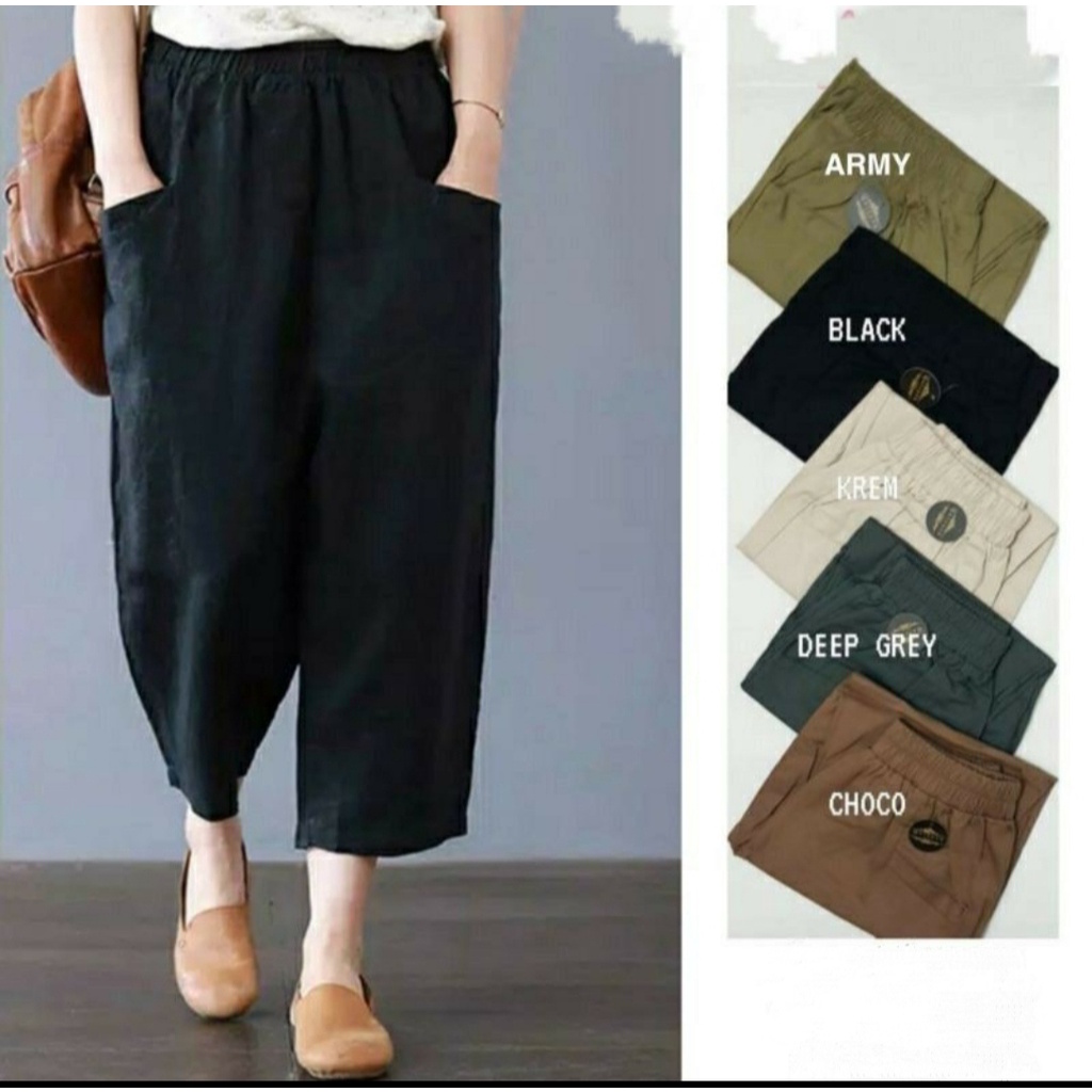 [BISA COD] Celana Korea Uniqllo Pants / Celana Wanita Korea Willow Pants
