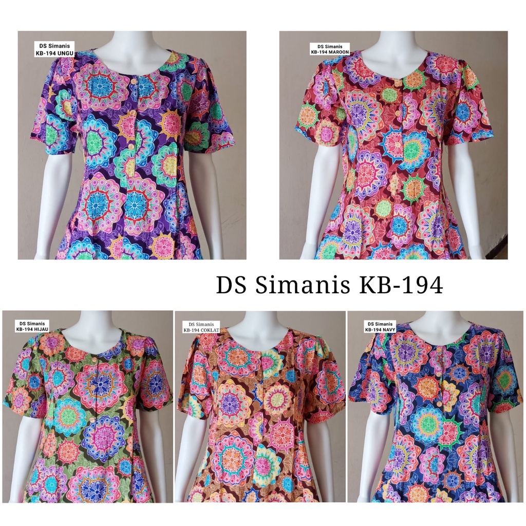 AS Daster Batik Kudamas Simanis LD 106cm Busui KB-193  &amp; KB-194