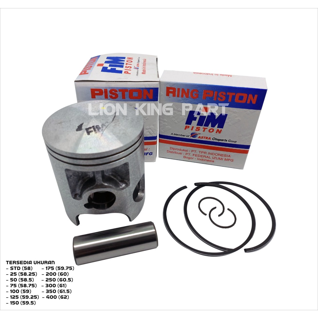PISTON KIT RX KING RXKING FIM43 FIM 43 PIN 16-2
