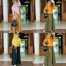 mecca gamis syar'i/ gamis set hijab/ gamis syari 'terbaru/BISA COD