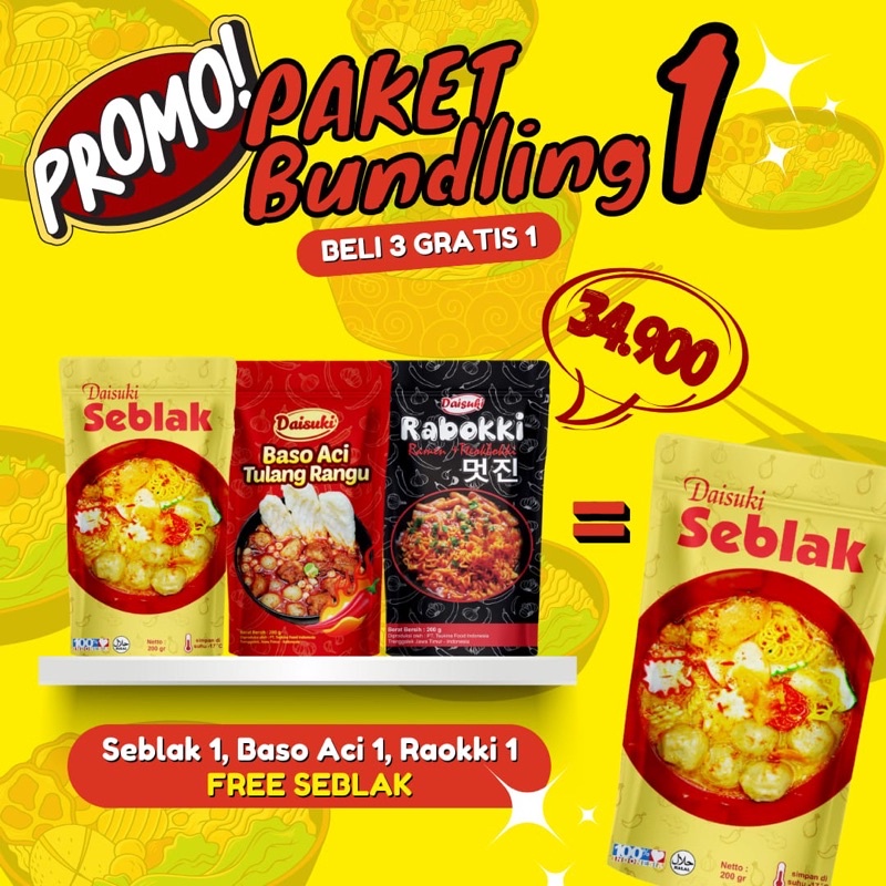 

PROMO BELI 3 GRATIS 1 PRODUK DAISUKI