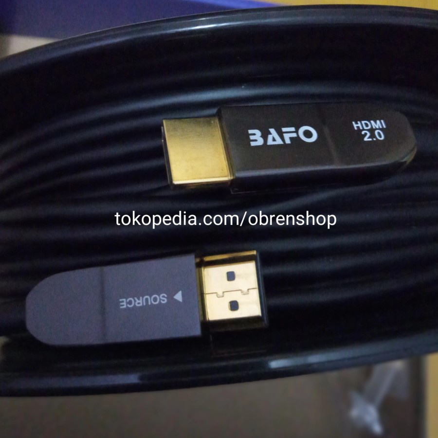 BAFO KABEL HDMI FO FIBER OPTIC 25 METER V2.0 4K / CABLE HDMI FIBER OPTIC V2.0 25M BAFO