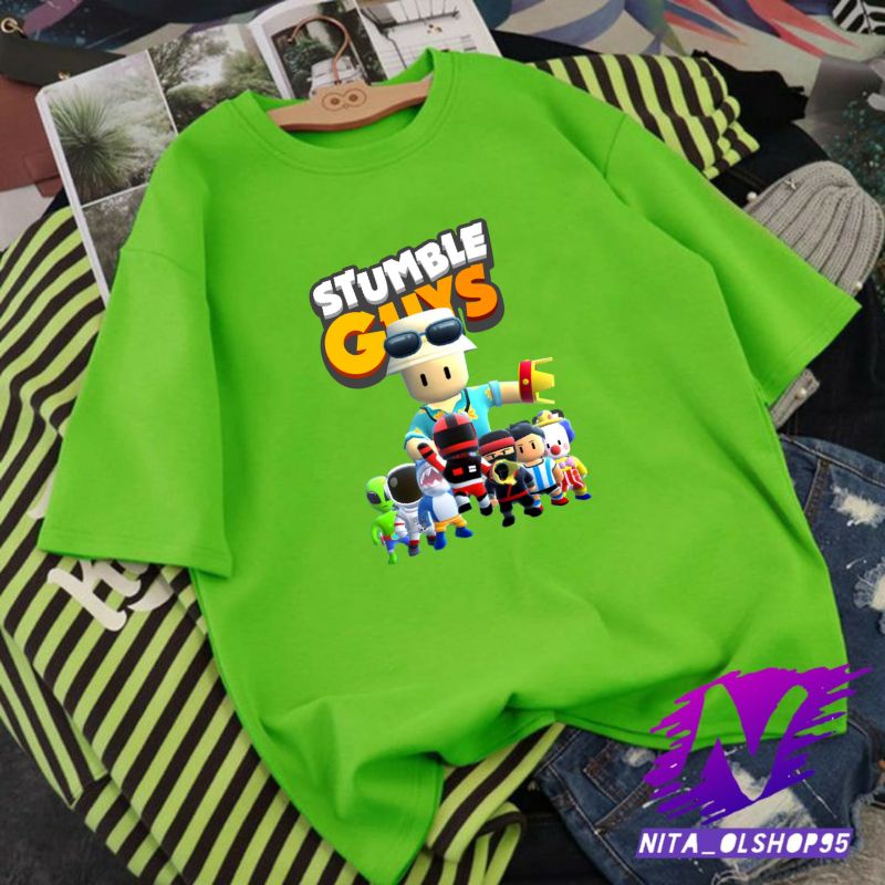 stumble guys baju atasan anak kaos stumble guys spesial bahan premium kaos anak laki laki