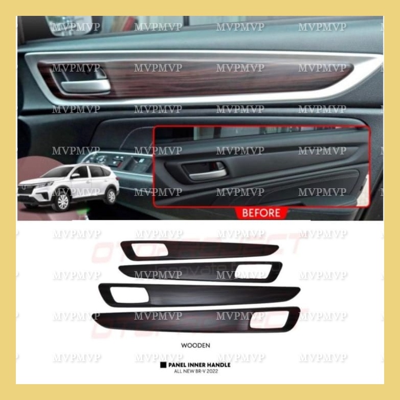 Panel Inner Handle Honda BRV 2022 Up Wood Kayu