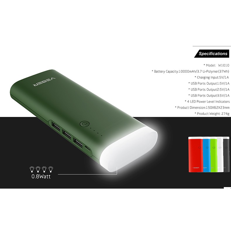 POWERBANK VEGER V90 13000MAH / 13.000 MAH