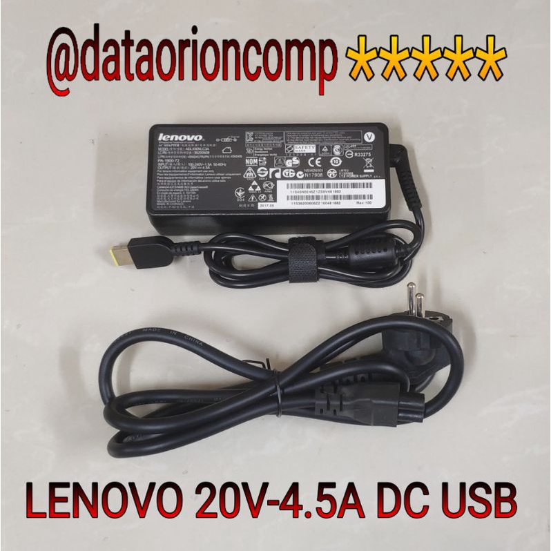 Adaptor Charger Lenovo 20V 4.5A USB for Lenovo C50-30 (F0B100GFUS) All In One PC