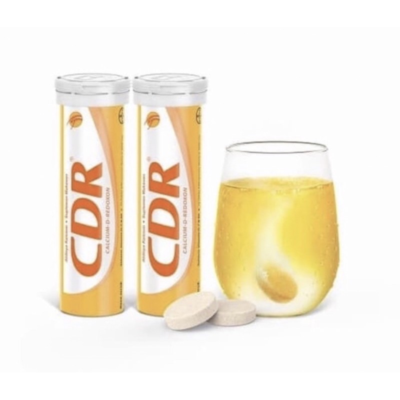 CDR tube isi 10 tab | 15 tab | 20 tab effervesent (mengandung vitamin C, kalsium, dan vitamin D)