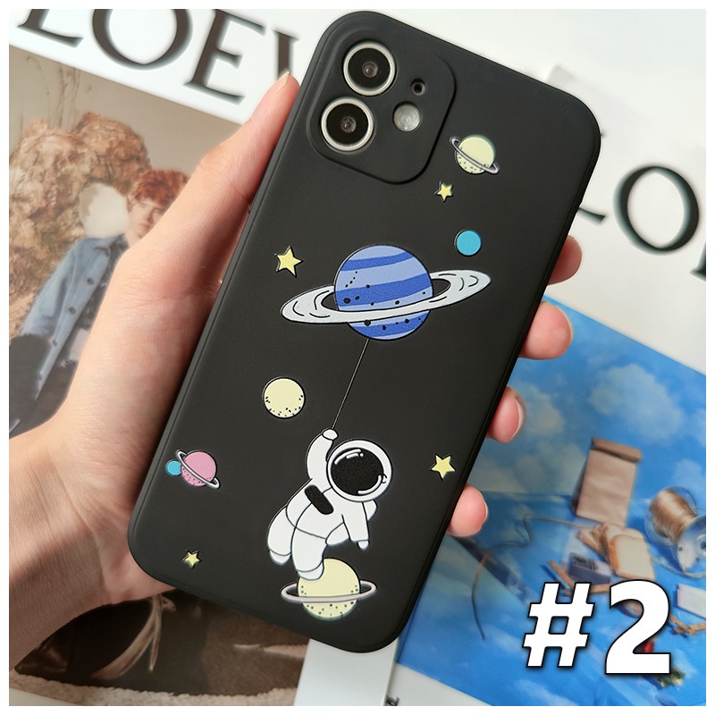OPPO A94 A95 A74 A54 4G 5G A37 A39 A57 A16 A15 A15S A53 A33 A52 A92 A12 A91 A31 F11 F9 A5S A7 A5 A9 2020 Realme XT C11 C12 C15 C17 C20 C20A C21 C21Y C25 2021 8 7 7i 6 6i 5 5S 5i Narzo 50a 20 30 C1 PRO RENO 3 4 4F 5 5F 6 6Z Mini astronaut ins Soft CASE-#2