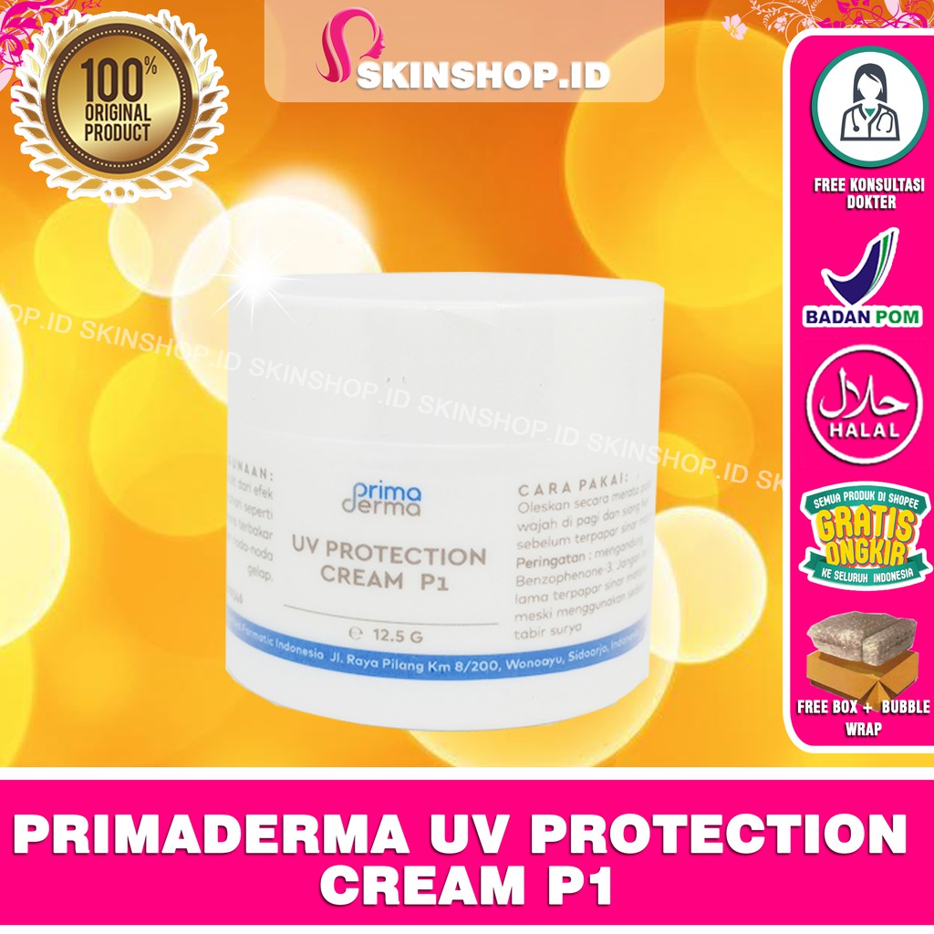 Primaderma UV Protection Cream P1 12.5gr Original / Tabir Surya BPOM Aman