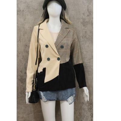 Sangat Nyaman.. PREMIUM ORI IMPORT BKK NABILA BLAZER KOTAK MIX SOFTJEANS / blazer wanita / blazer mu
