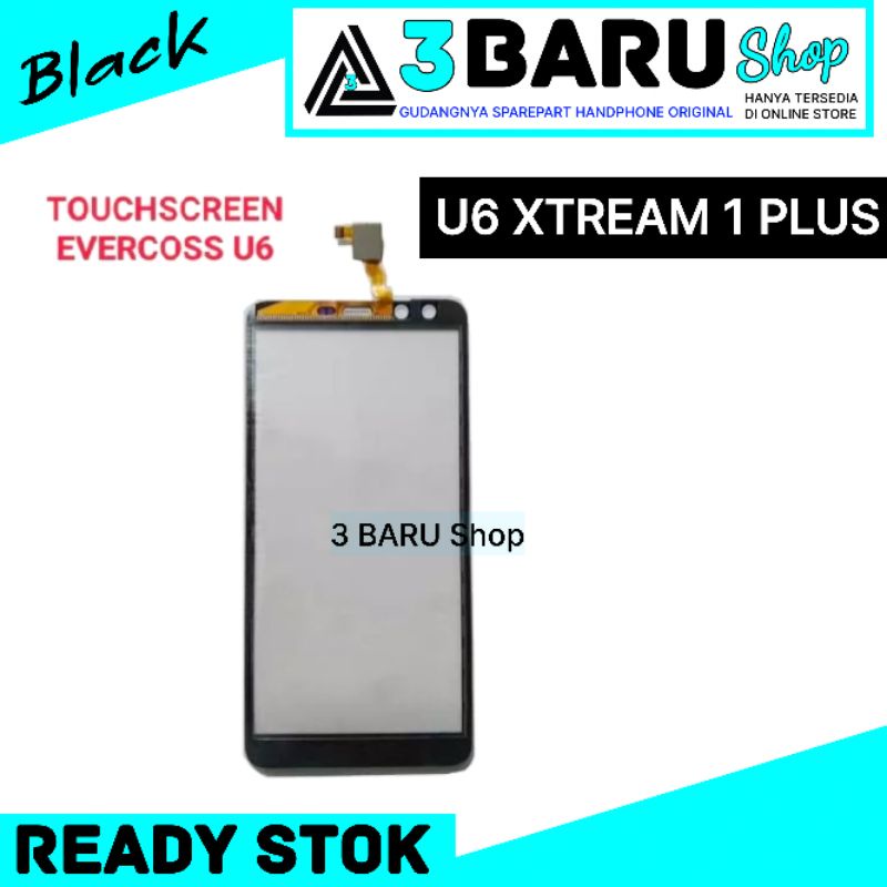 TS EVERCOSS U6 XTREAM 1 PLUS TASKRIN U6 TOUCHSCREEN EVERCOSS U6 - BLACK