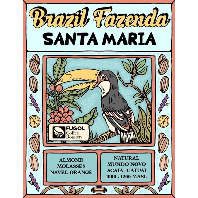 

[COD] Biji Kopi Arabika BRAZIL FAZENDA SANTA MARIA (200 gr) Single Origin [COD]