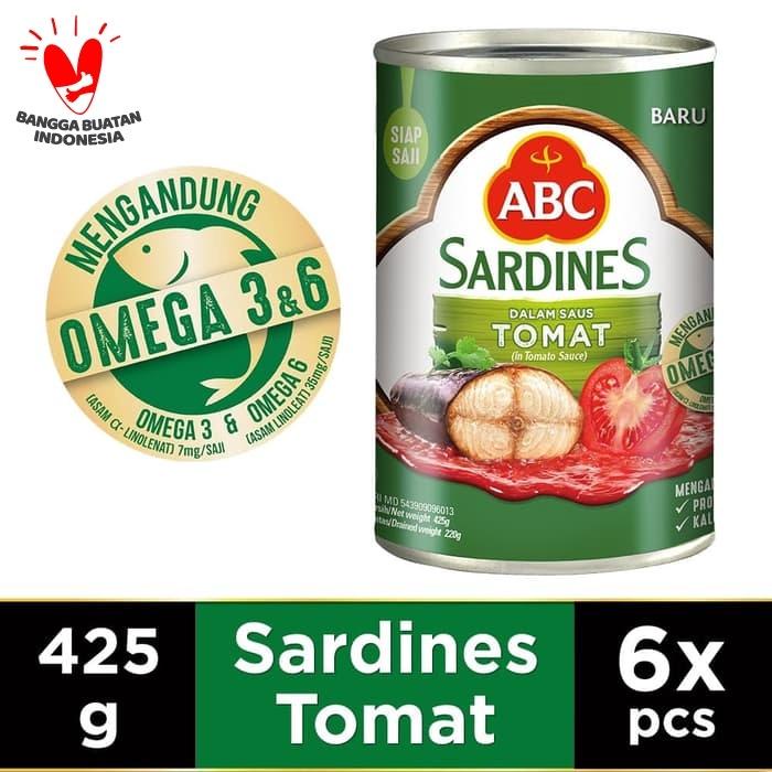 

Kaleng | Abc Sarden Saus Tomat 425 G - Multipack 6 Pcs