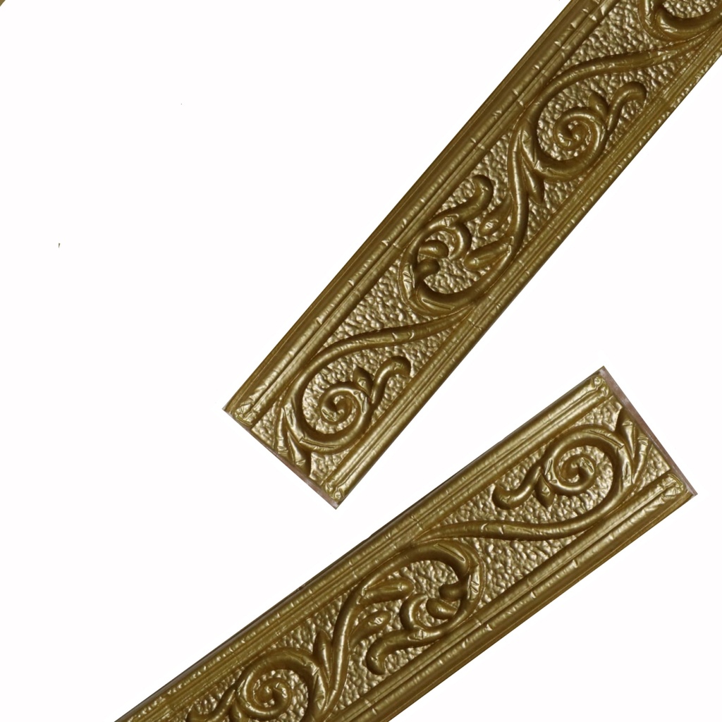 LIST BORDER FOAM 3D LIS WALLPAPER BORDER STICKER (LEBAR 5 CM)-T5-13 GOLD