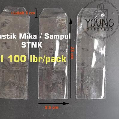 

[PRODUK WJVCC] Plastik STNK PVC / Sampul PVC Cover STNK uk. 8,5 x 23 ISI 100 pcs T90