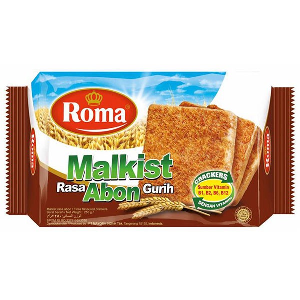 

Roma Malkist Crackers Abon Gurih 250G