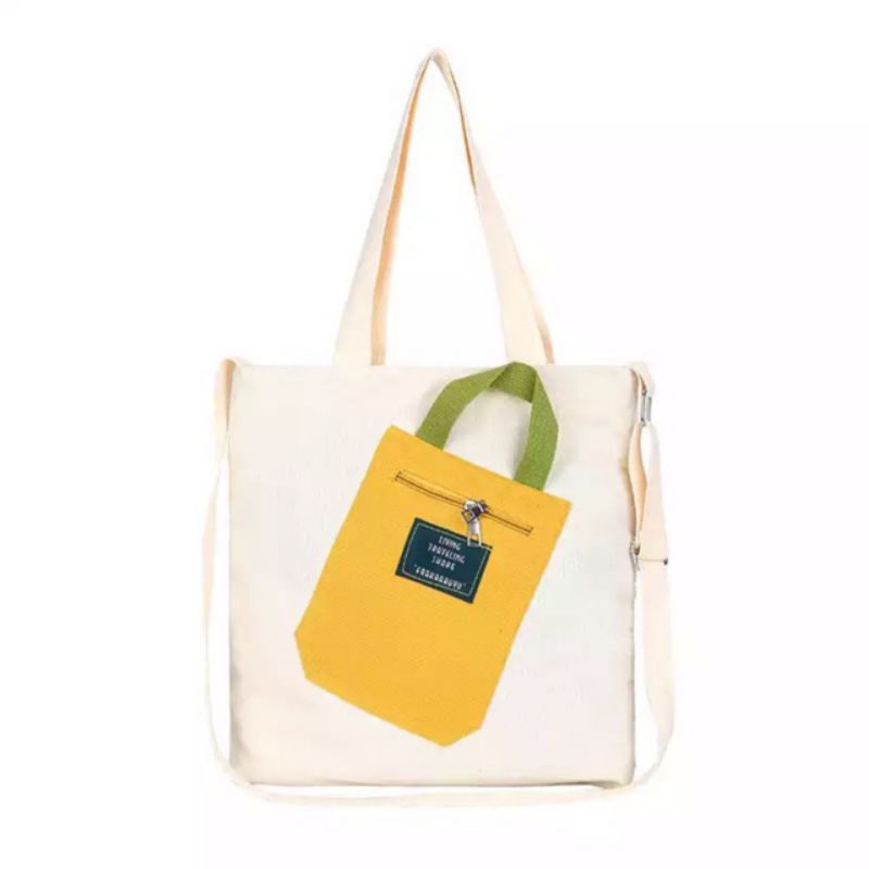 Totebag Wanita Sekolah Kuliah Kerja Lucu Murah Totbag Tootbag Totebag SAMIR