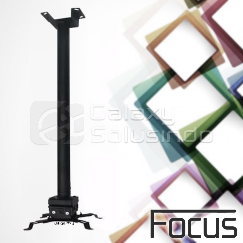 Focus LCD Bracket F1000 Black hitam ( 4 direction - bahan besi )