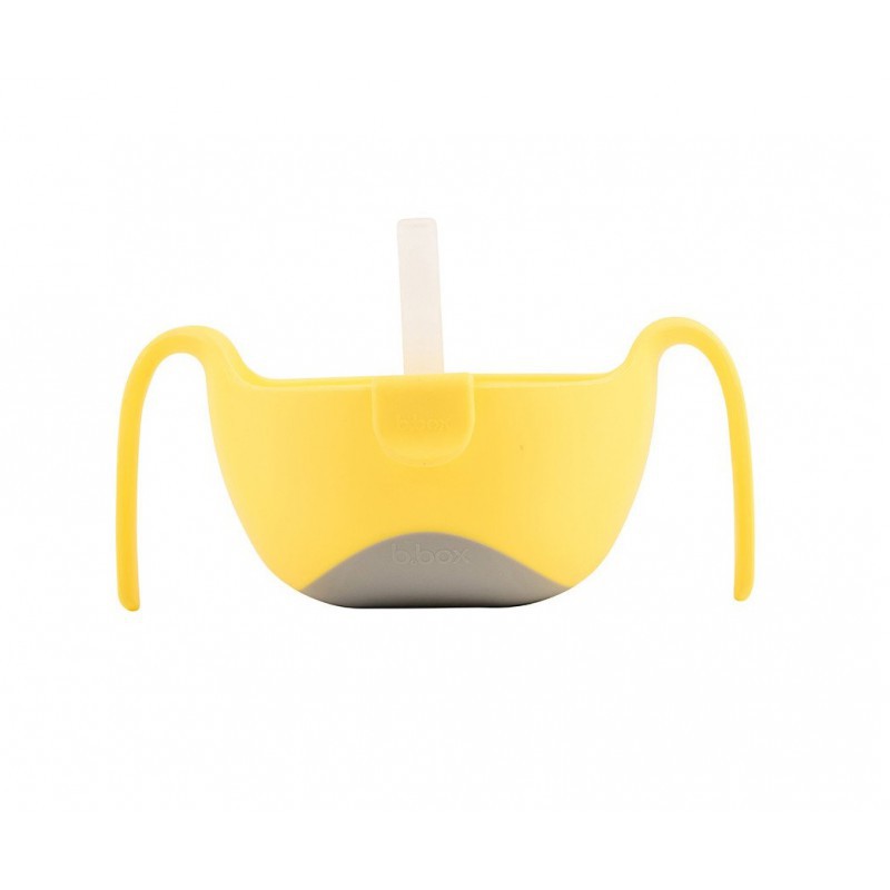 Bbox Bowl and Straw – Lemon Sherbet