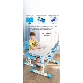 Meja Belajar Anak dengan Kursi Ergonomis Set Meja dan Meja Belajar Anak dengan Kursi Ergonomis Set Meja dan
