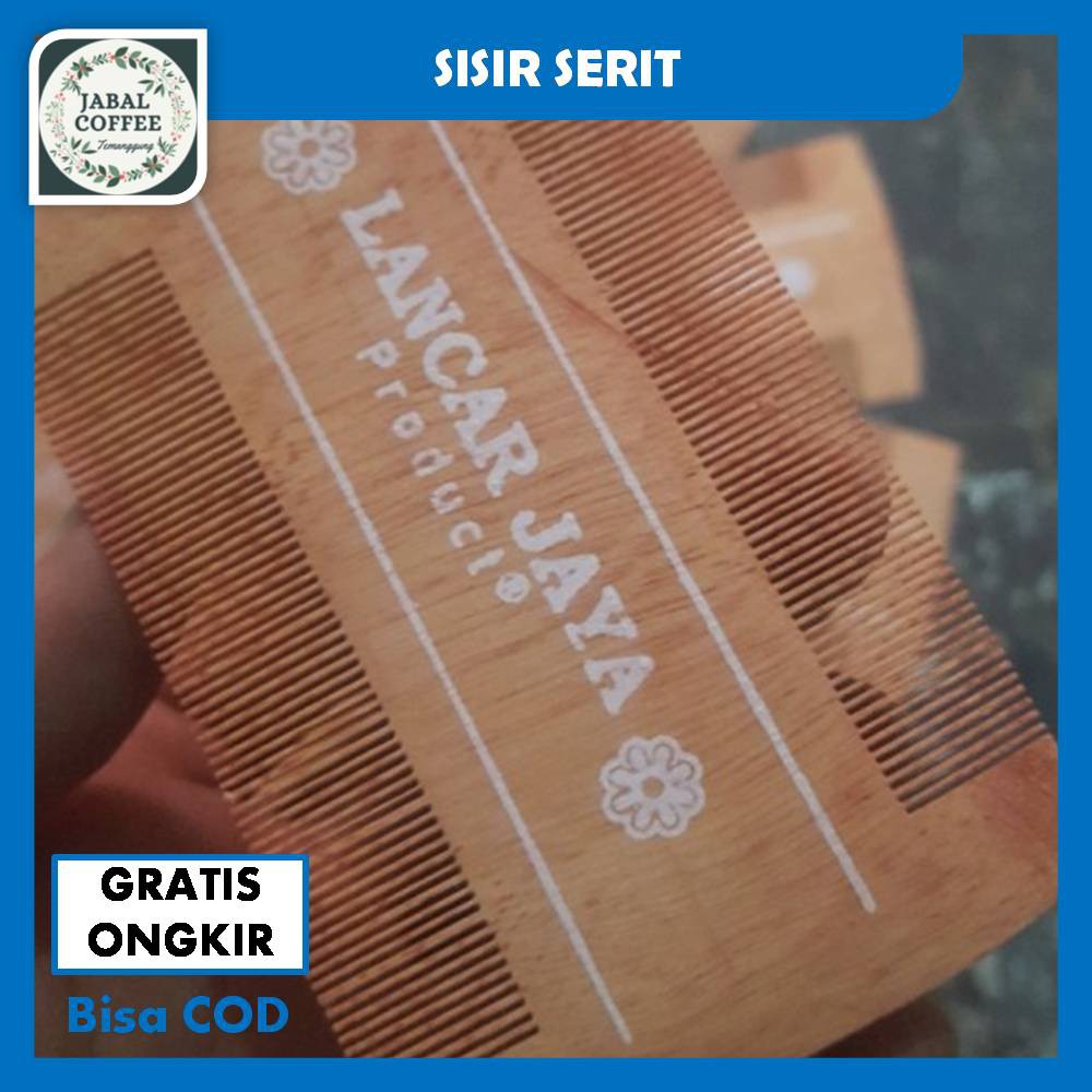 Sisir Serit Kutu Kayu / Sisir Serit Kayu / Sisir Serit Kutu Ketombe / Serit Kutu Tradisonal J44