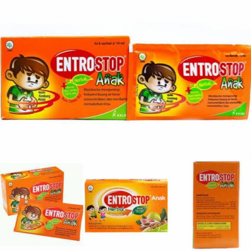 Entrostop Cair Sachet Anak / Obat Diare Untuk Anak / Obat Mencret