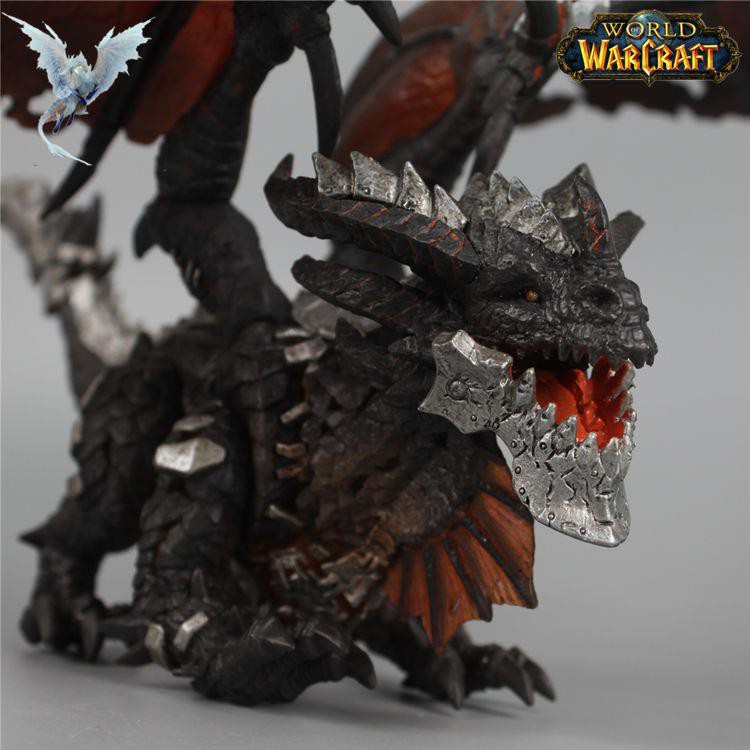 WOW Cataclysm Neltharion Death Wing Figure Statue with Light Gradient