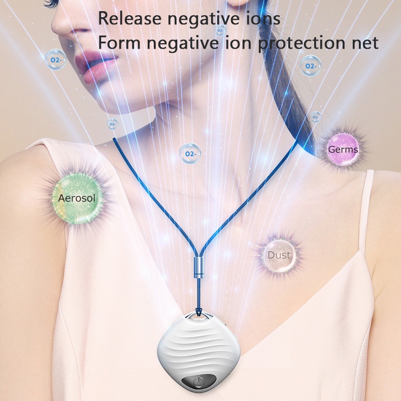 Nobico Necklace Wearable Air Purifier , USB Portable Mini Generator Air Freshener