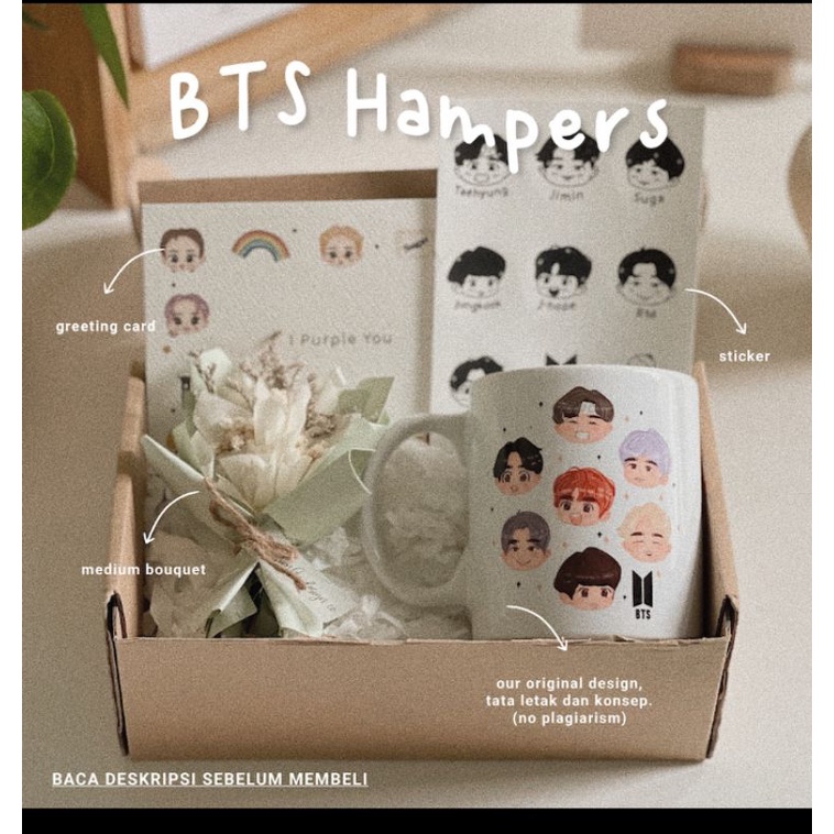 hampers box bts/bts/kotak kado bts
