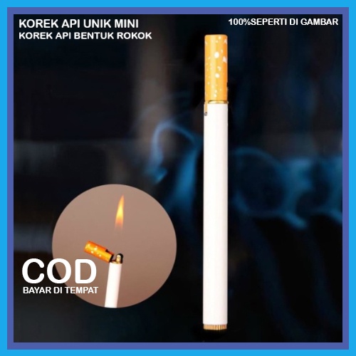 KOREK API DESAIN BATANG ROKOK FILTER CIGARETTE GAS FIRE LIGHTER KOREK UNIK BR09