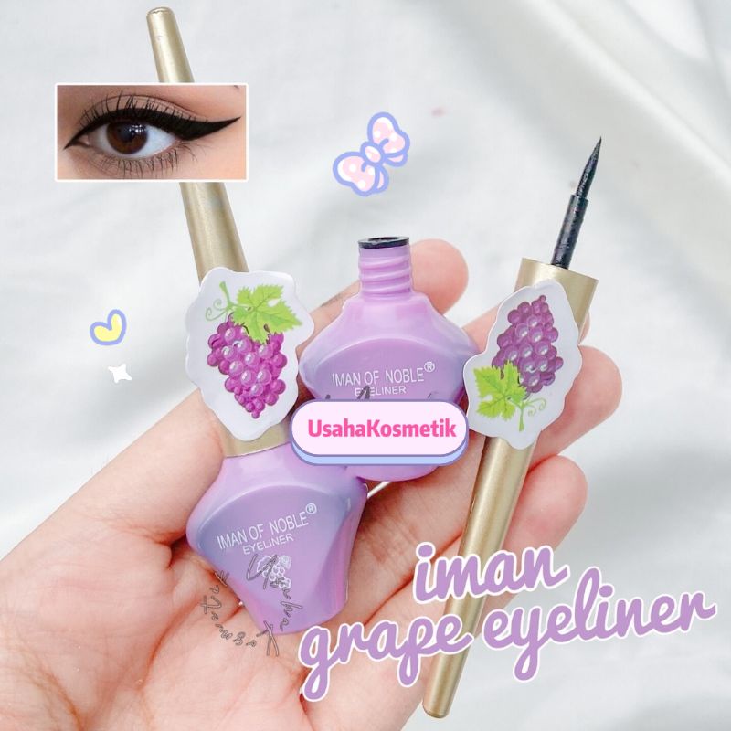 PROMO ECER!! EYELINER IMAN OF NOBLE FRUIT APEL/GRAPE WATERPROOF E016 / 1109