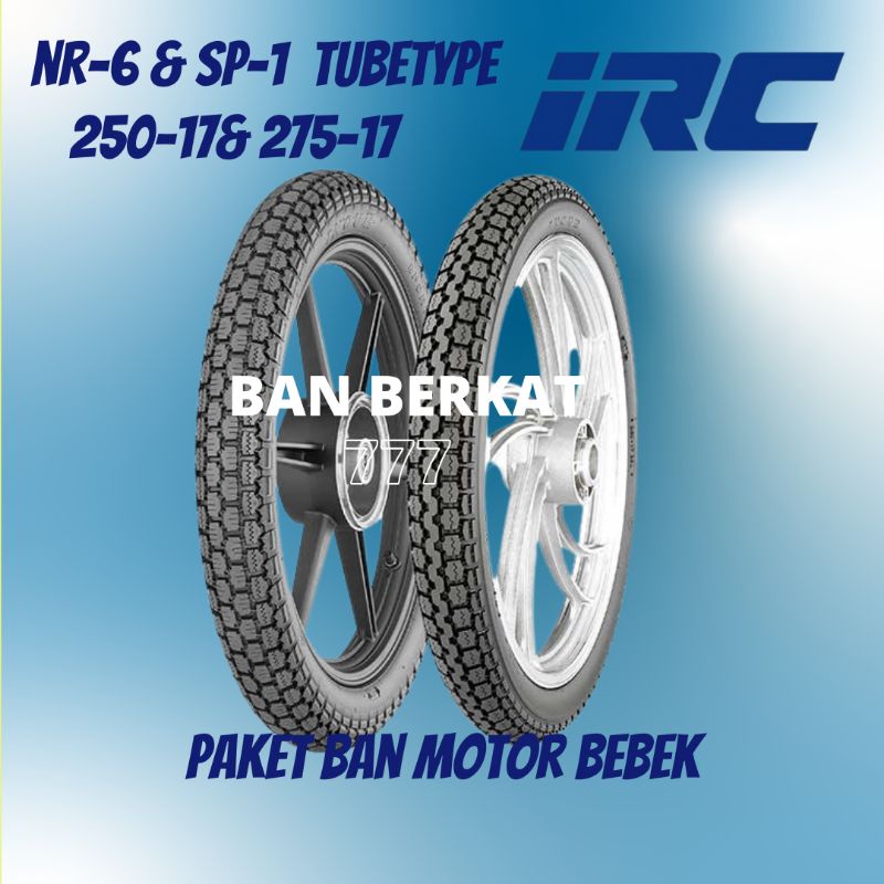 Paket  Ban Luar Classic NR 6 Uk 250-17 & SP1 Uk 275-17 Tubetype Produksi terbaru 2025