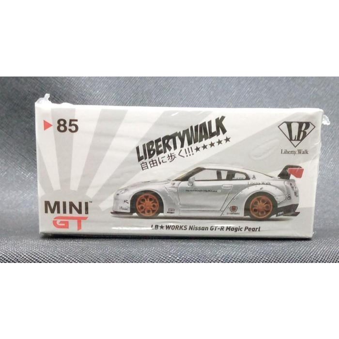 Amarthani Mini Gt 1/64 Lb*Works Nissan Gt-R R35, Magic Pearl Taiwan - Mgt00085